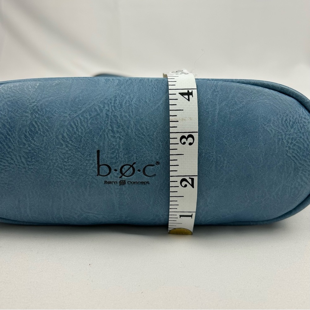 BOC Born Concept Crossbody Shoulder Purse Faux Leather Blue Denim Color - Picture 12 of 13